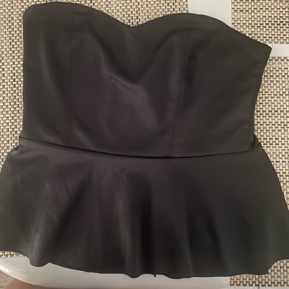 Black tube top blouse size large